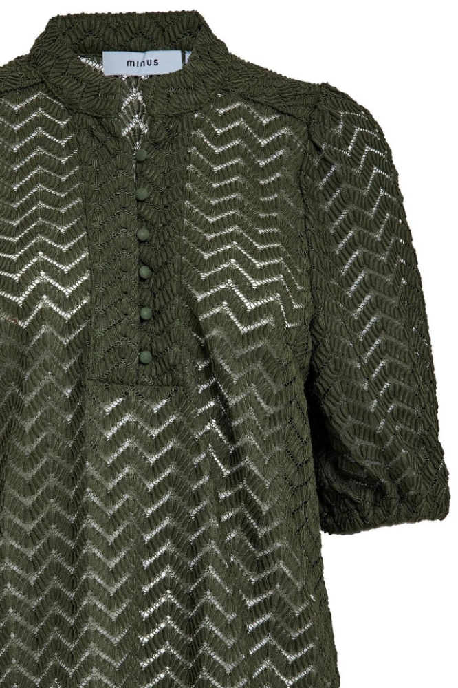 JEVA HALF SLEEVE BLOUSE MI5494 3835 RIFLE GREEN